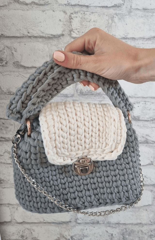 Sac à main gris Alima