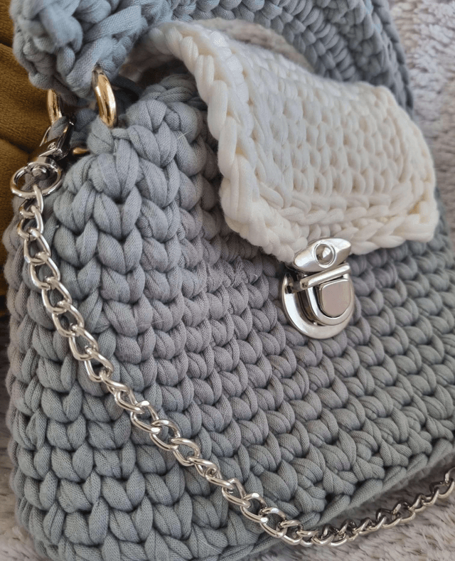 Sac à main gris Alima